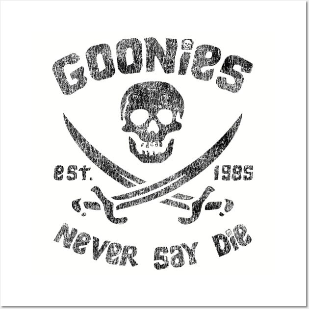 The Goonies Never Say Die Worn Out Lts Wall Art by Alema Art